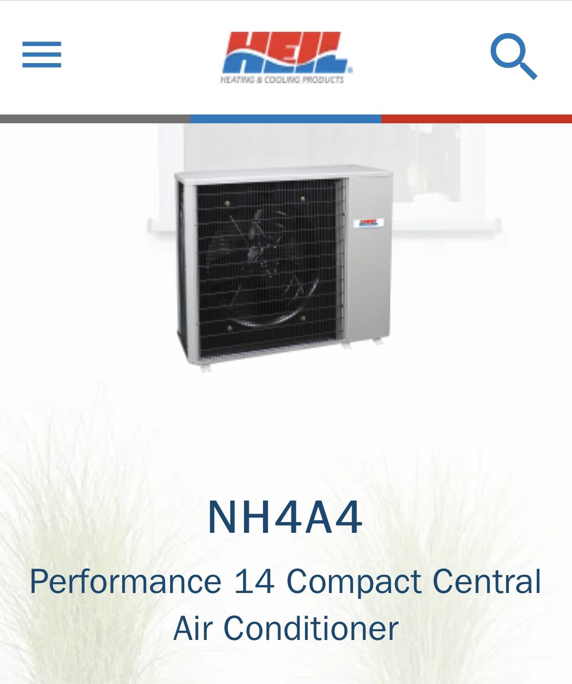 Heil NH4A4 Central Airconditioning System 5 Ton With Fan Coil