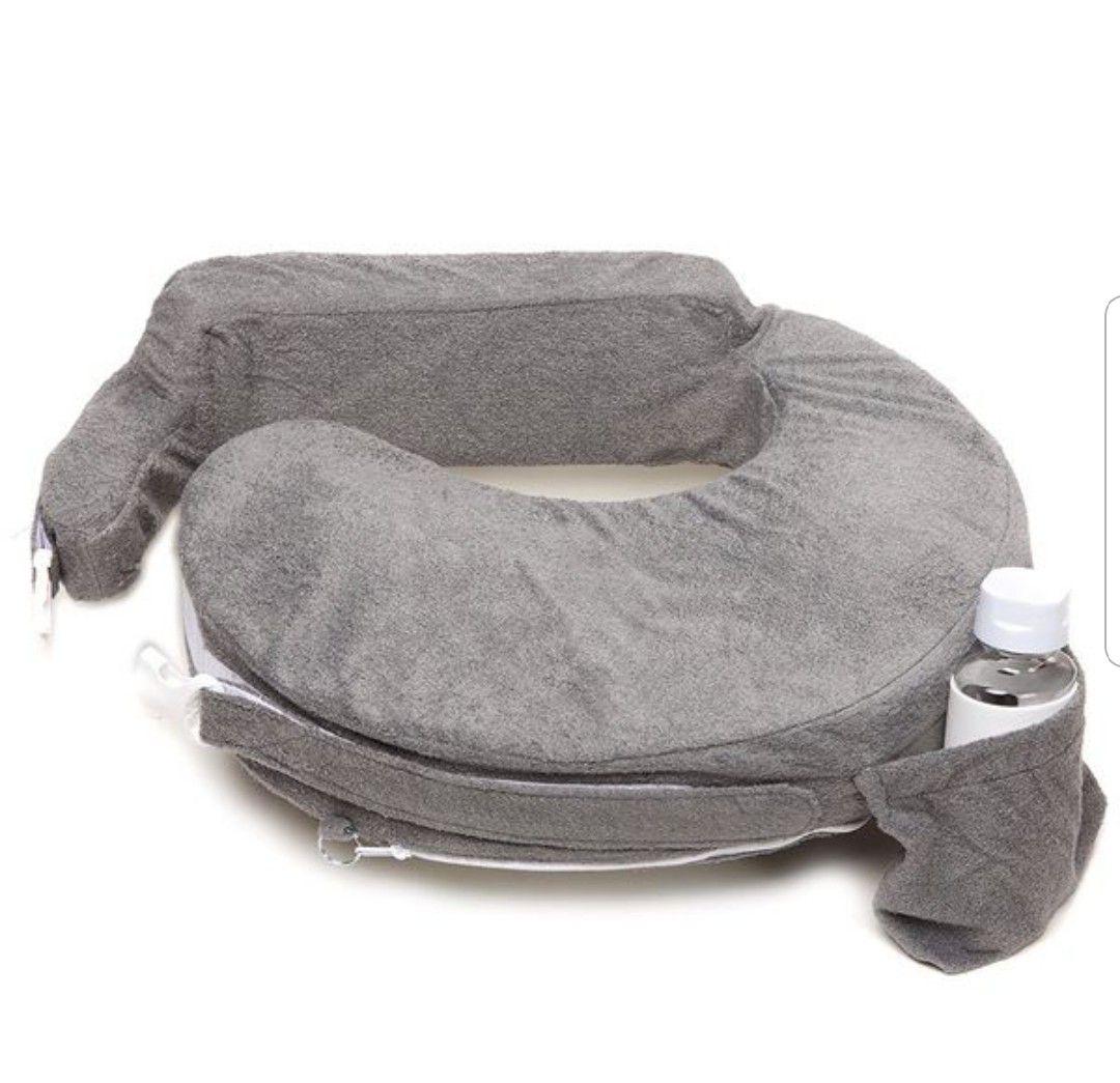 My Brest Friend Deluxe Nursing Pillow for Comfortable Posture, Evening Dark Grey