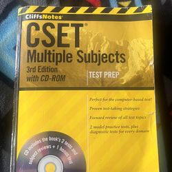 Cliff Notes CSET Test Prep Book