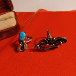2 Nice Sterling  Silver Rings