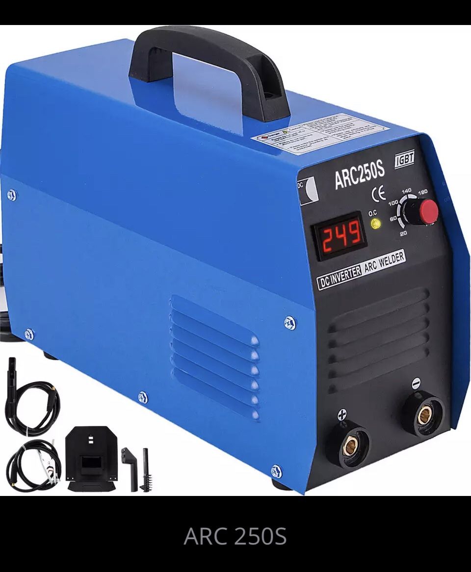 VEVOR Arc IGBT Inverter Welder Mini Portable Welding Machine Dual Voltage 110V 220V 20-250A Adjustable Current for Steel Alloy