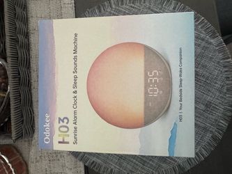 Odokee Sunrise Alarm Clock White Noise Machine: Natural Wake Up Light