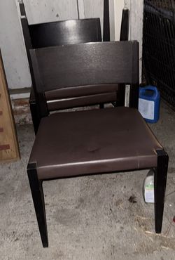 Brown Wood Dining Chairs