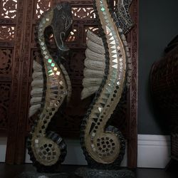 Pair Of Decorative Sea Horses ! Super Stunning 