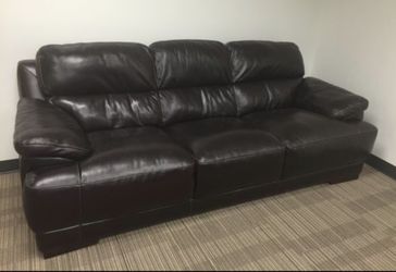 3 seater leather coach