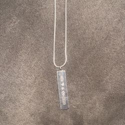 Vintage Tiffany & Co silver pendant necklace