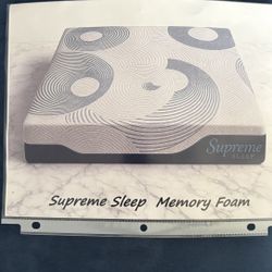 Supreme Sleep Memory Foam Mattress  Twin 220 Full 240 Queen 260 King Size $300