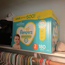 Size 2 Pampers  Swaddlers