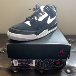 Size 9.5 Jordan 3 Retro Tinker Hatfield (box damage)