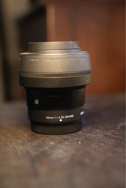 Sigma 30mm f1.4 prime lens for fujifilm cameras x mount