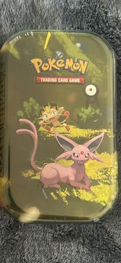 Pokémon Trading Card Game Tin – Espeon & Meowth Collectible