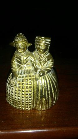 Vintage pilgrim dutch brass bell