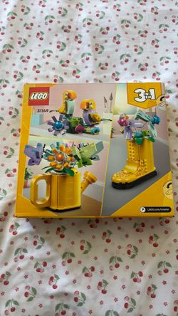 Lego Flowers in Watering Can