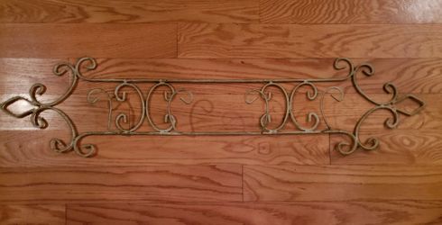 Iron double plate/bowl display rack 38x9