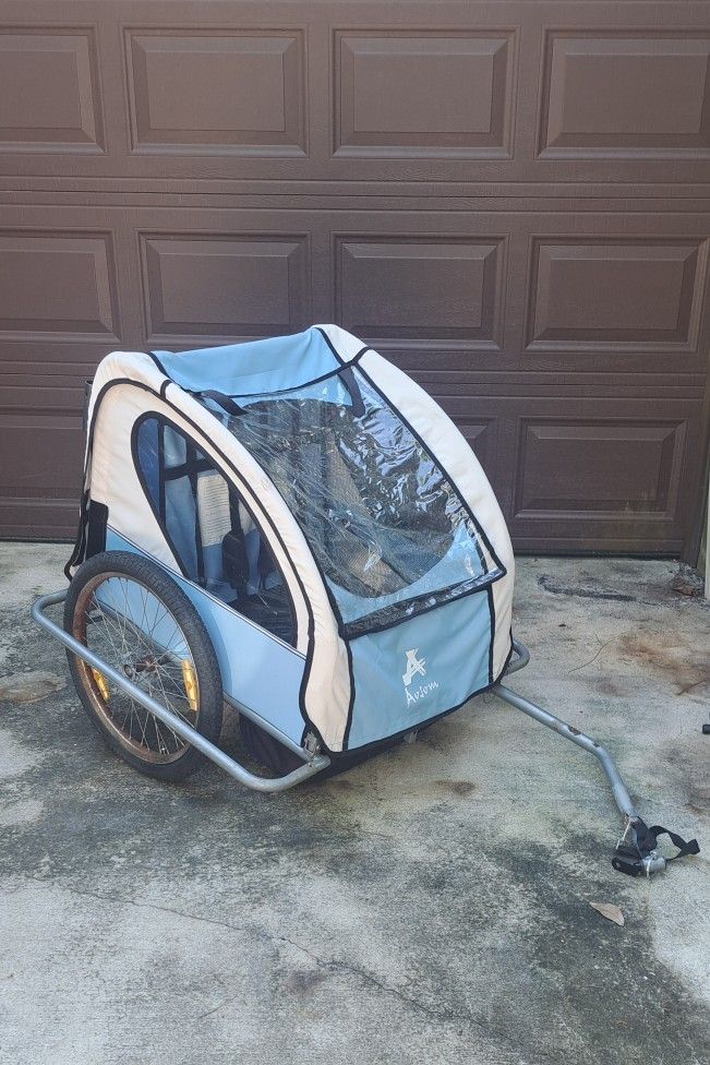 Aosom 2-Seat Bike Trailer for Kids or Dogs