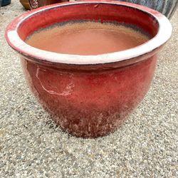 Large Ceramic Pot - Red