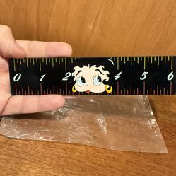BETTY BOOP 1996 NJ CroceFlexible Ruler PVC Cartoon Doll Figure Office Toy MIP