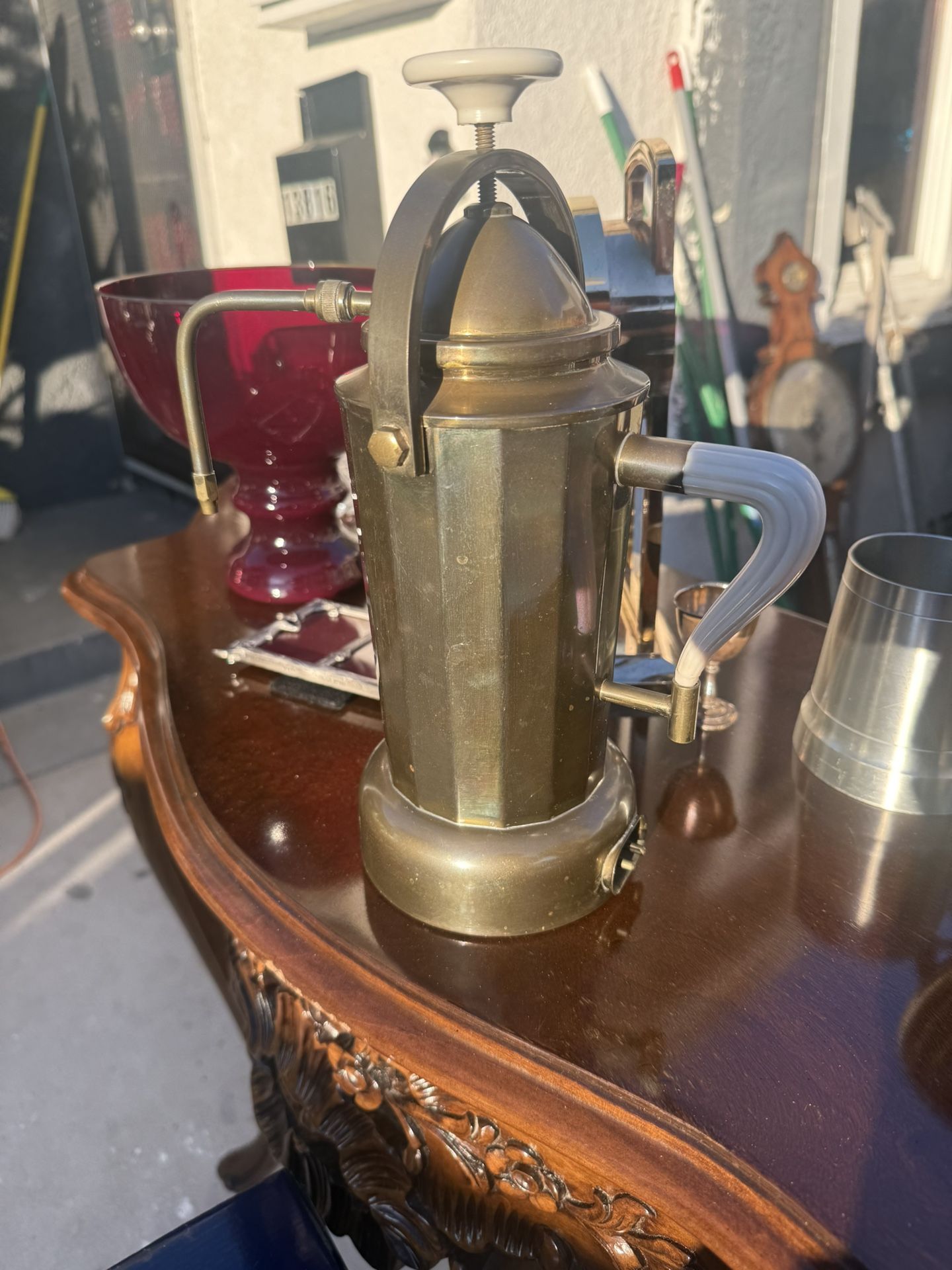 1960’s Italian Brass Espresso Maker Bialetti