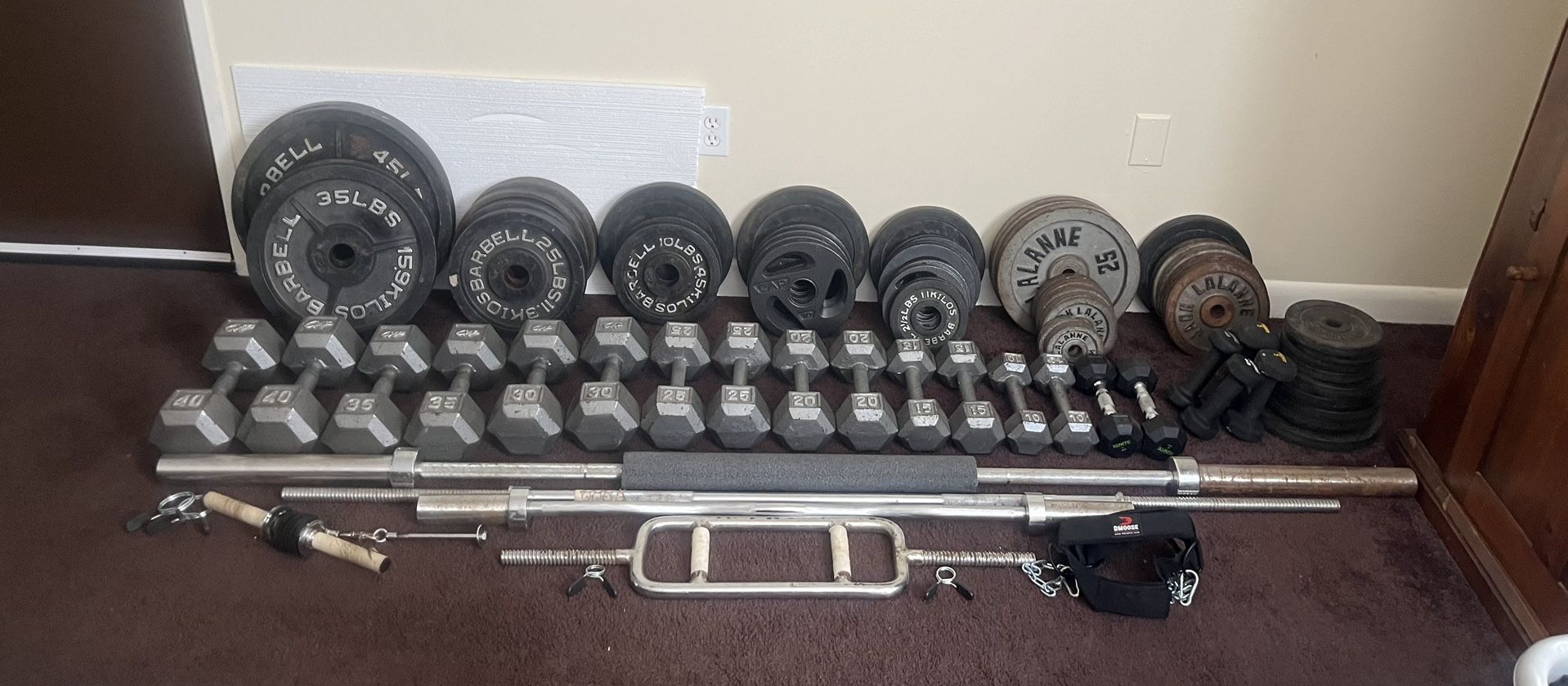 Mixed Olympic & Standard Weight Set