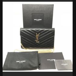 YS L Monogram Wallet On a Chain