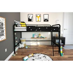 *Brand New* DHP Jett Junior Twin Metal Loft Bed, Black