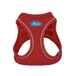 Red Plush Step In Dog Harness size XS