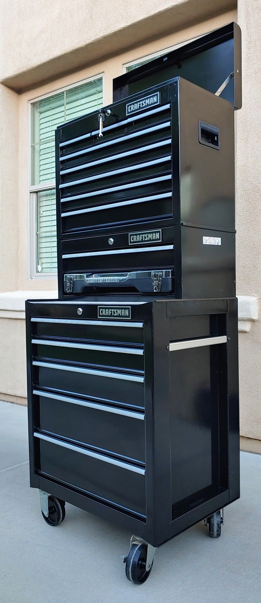 Excellent Sears Craftsman 3 Tier Rollaway Tool Box.