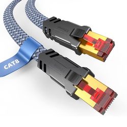 Snowkids Cat 8 Ethernet Cable 50 FT