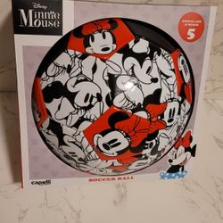 Disney Minnie Mouse Soccer Ball - Official Size & Weight 5