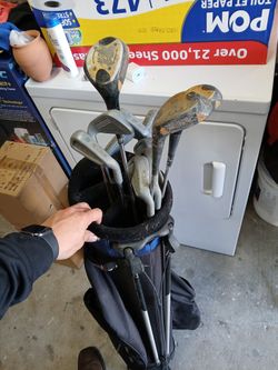 Palos De Golf Y Maleta