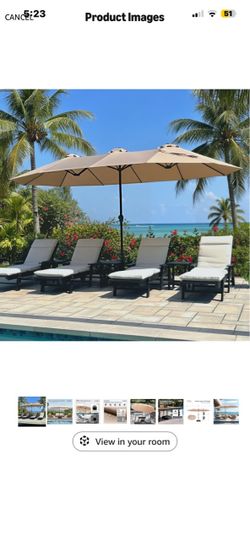 Outdoor umbrella, large size