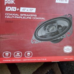 Polk Audio 4x6 Speakers 