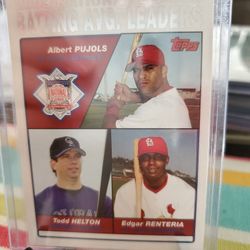 Albert Pujols 2004 Topps League Leaders Baseball Card 