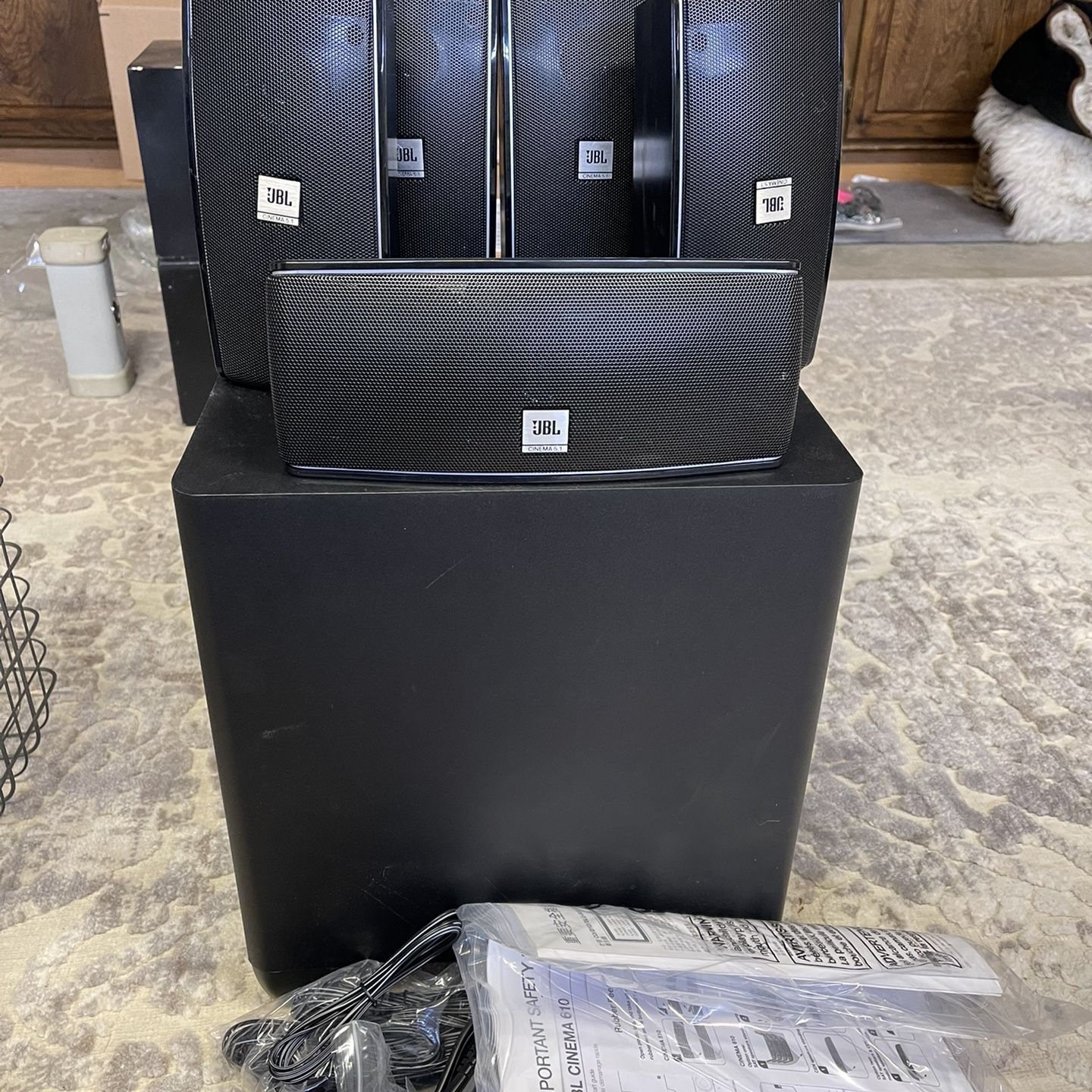 JBL Cinema 5.1 Home Theater Speaker System for Sale in Humble, TX - OfferUp