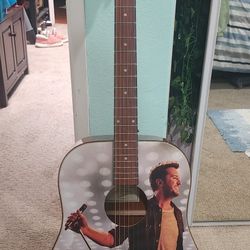 Luke Bryan Signed Guitar