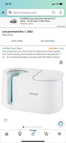 Cricut Mug Press US, Heat Press for Sublimation Mug Projects