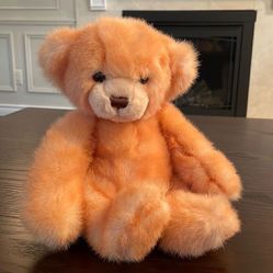 Aurora Light Orange Vintage Teddy Bear A&amp;A Plush Inc. Excellent Condition 10” 