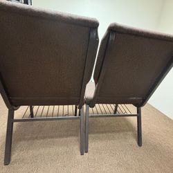 Brown Upholstered Church Chairs