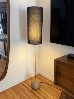 Standing Lamp, wood/brass