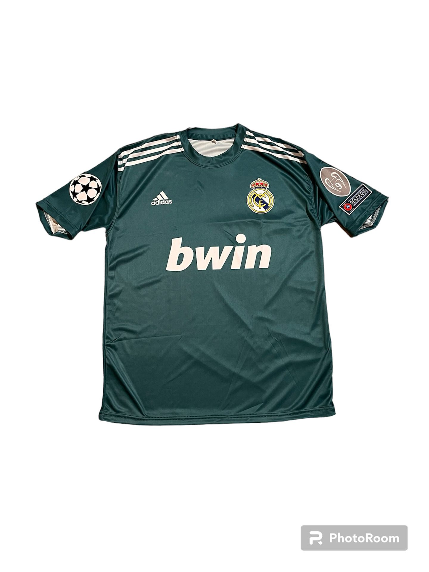 Adidas Real Madrid 2012/2013 Third Kit Green Retro Soccer Jersey with patches