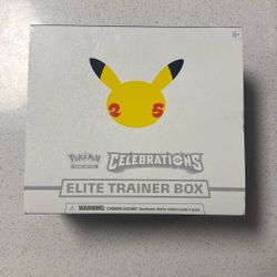 Opened Celebrations ETB Box With Dice 
