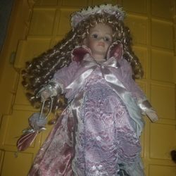 Vintage Porcelain Doll 