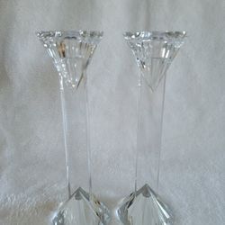 Cristal Glass  Candle Holder 🕯