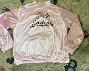 Pink Satin “Pink Ladies” Jacket Sz XL