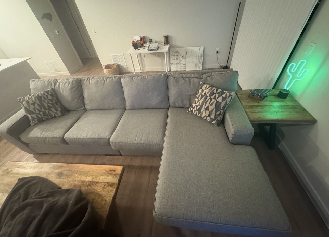 Adjustable Sectional Couch + Coffee Table + End Table