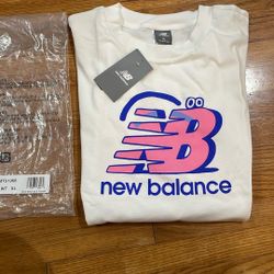 Brand New with Tag and Plastic Bag New Balance Logo Tee T-Shirt Size XL (sponsor for Dodger Shohei Ohtani)