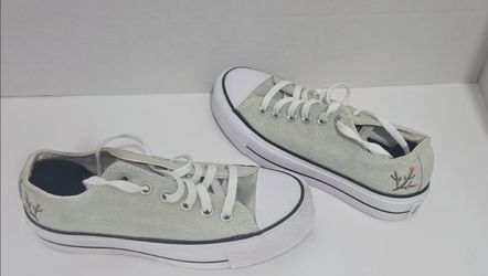 Converse Chuck Taylor All Star Low Top Lace- Gray/White Men sz 4/Women's sz 6