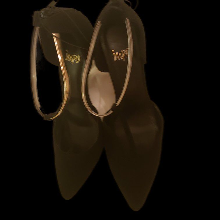 IMPO Black Tamra T Strap 3.5" Heels Size 11M