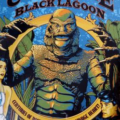 Rare Creature  From The Black Lagoon  SIGNED  PRINT 