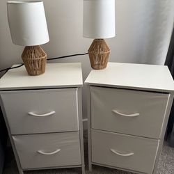 Night tables and lamps